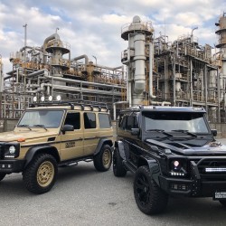 メルセデスベンツ 　AMG  G55　ロング カリフォルニアマッドスター CALIFORNIA MUDSTAR カスタム