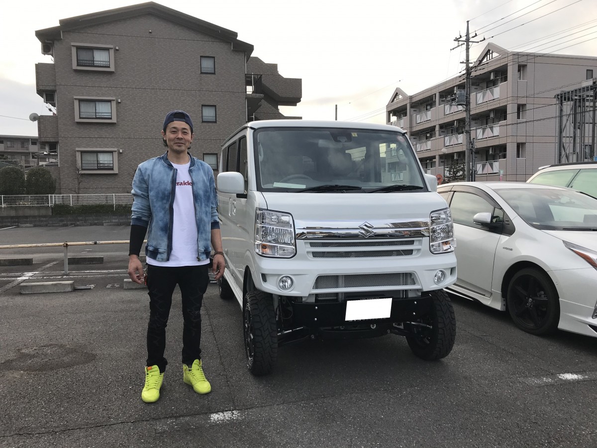 東京都のT様に新車スズキ エブリィワゴン カスタムをご納車させて頂きました！