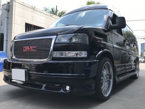 ＧＭＣ　サバナ　車検　フォグ　ＬＥＤ　フロントカメラ　レーザー式レーダー　カスタム