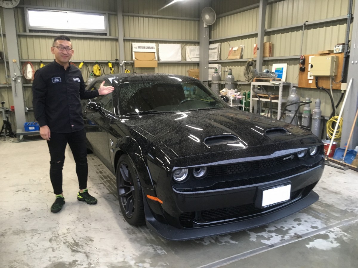 静岡県のu社長に新車 ダッジ チャレンジャー ヘルキャット ワイドボディをご納車させていただきました Calwing キャルウイング