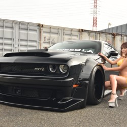 ダッジ DODGE チャレンジャー CHALLENGER ヘルキャット HELLCAT   BAD SPEED LA バッドスピードエルエー  可変バルブ ローダウン  ワイド カスタム