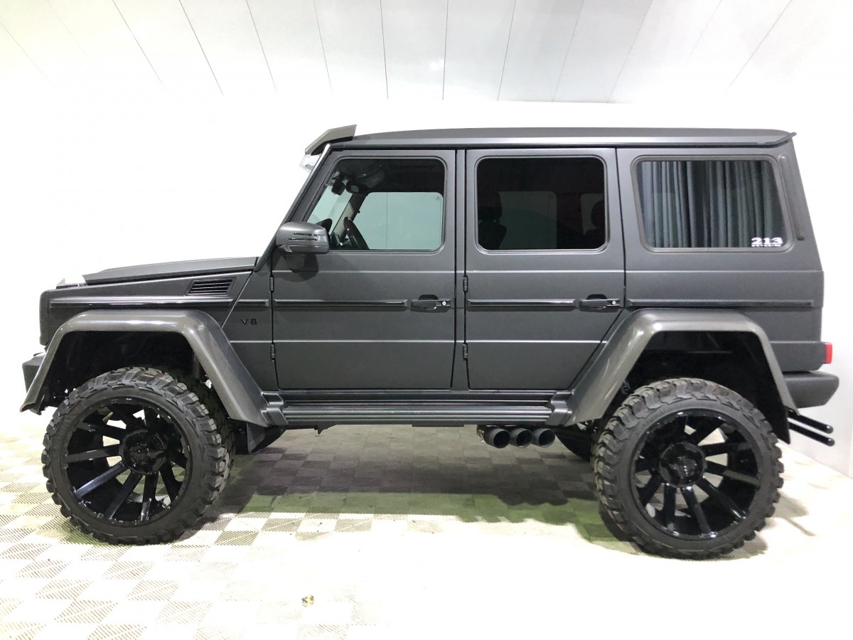 16ｙ メルセデスベンツ G550 4 4スクエアードversion ディーラー車 マットブラックラッピング No 0906 Calwing キャルウイング