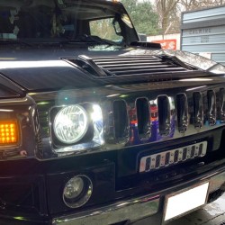 ハマー　Ｈ２　ヘッドライト　曇り　レンズ交換　リフレッシュ　ＨＩＤ　ＬＥＤ