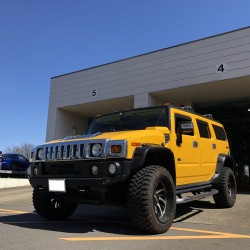 ハマー　Ｈ２　車検　点検　整備　エアサスエアバッグ交換　ＨＵＭＭＥＲ