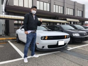 新潟県のK様に 新車ダッジ チャレンジャー スキャットパックシェイカーをご納車させていただきました！