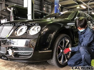 ベントレー　フライングスパー　１２か月点検　エンジンオイル交換　ＢＥＮＴＬＥＹ