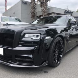 ロールスロイス　ゴースト　ラッピング　マットブラック　Ｒｏｌｌｓ-Ｒｏｙｃｅ　Ｇｈｏｓｔ　ＣａｒＷｒａｐｐｉｎｇ
