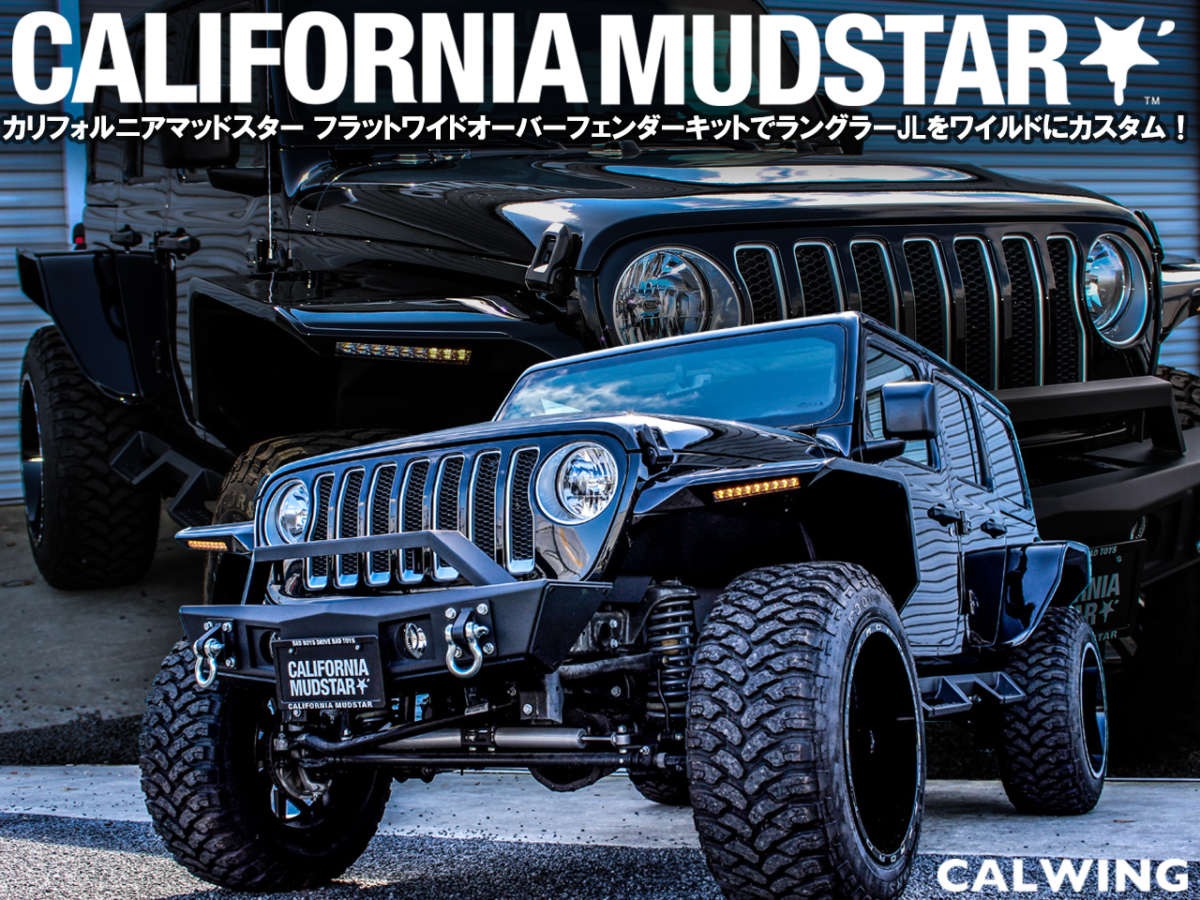 CALIFORNIA MUDSTAR☆フラットワイドオーバーフェンダーキットで