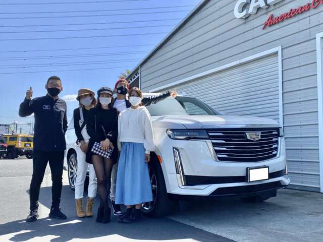 長野県の「オレの洗車」 W社長様に 新車 2021y キャデラック エスカレード ESV プレミアムラグジュアリープラチナムをご納車させて頂きました!