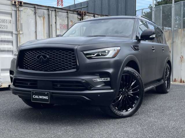 インフィニティ QX80 マットブラック フルラッピング カスタム