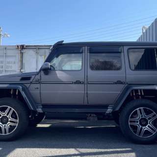 メルセデスベンツ G500 4x4 ゲレンデ マットグレー フル ラッピング  ブラックアウト  電動サイドステップ  カスタム CUSTOM
