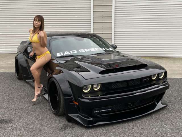ダッジ チャレンジャー SRTヘルキャット　BAD SPEED LAスーパーワイドボディ　デモカー