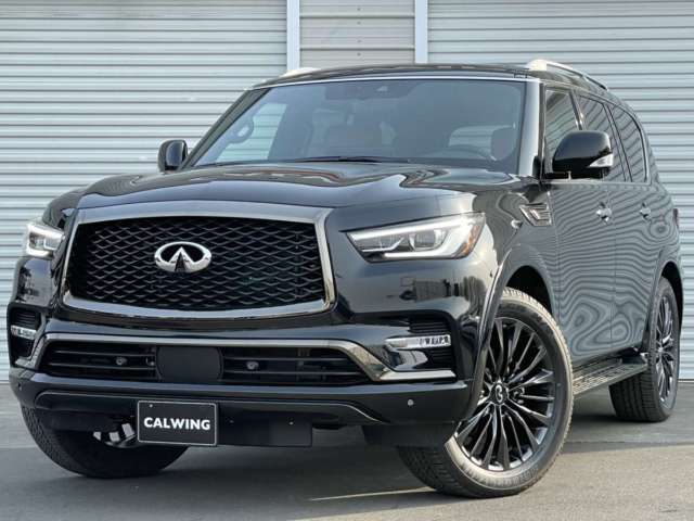インフィニティ QX80 プロアクティブ　AWD　リアモニター   スマホナビ対応