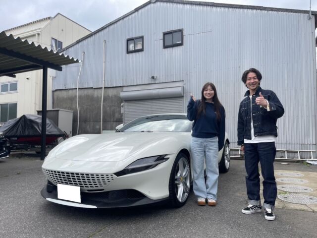 4台目のご用命有難う御座います！千葉県のＩ社長にフェラーリ ローマをご納車させていただきました！