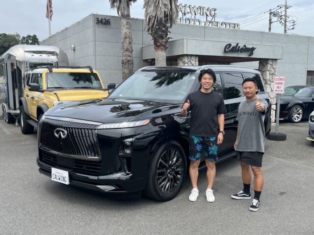 大阪府のO社長に インフィニティ QX をご納車させていただきました！