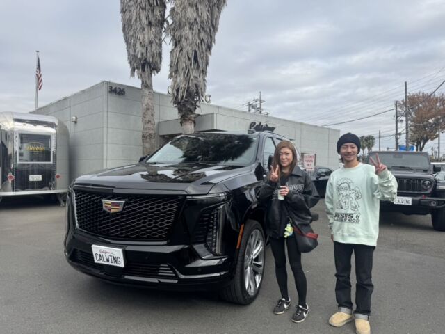 5台目のご購入有難う御座います！埼玉県のA社長に キャデラック エスカレード スポーツ をご納車させていただきました！