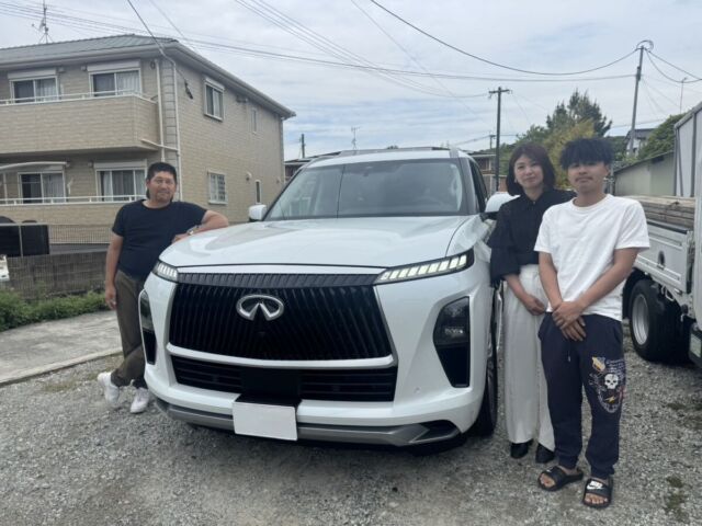 熊本県のY社長に 新車 インフィニティ QX80 センソリー をご納車させていただきました！