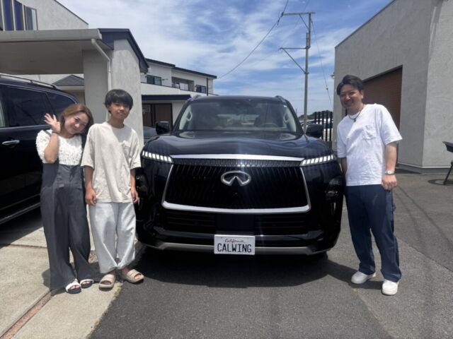 茨城県のS社長に 新車 インフィニティ QX80 LUXE をご納車させていただきました！