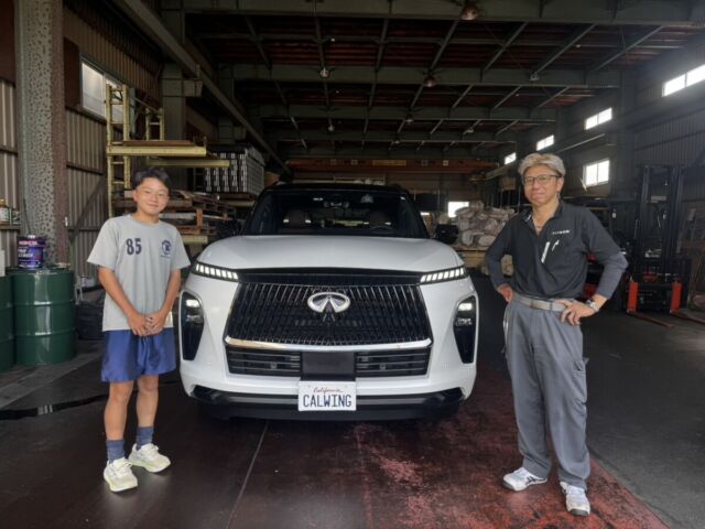 3台目のご購入有難う御座います！滋賀県のO社長に 新車 インフィニティ QX80 オートグラフ をご納車させていただきました！
