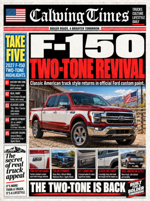 【2027年 フォード F-150|往年のアメリカントラックを思わせるツートーンが復活】