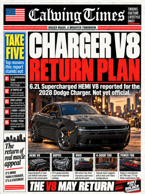 【2028年 ダッジ チャージャー 6.2L Supercharged HEMI V8復活計画が浮上】